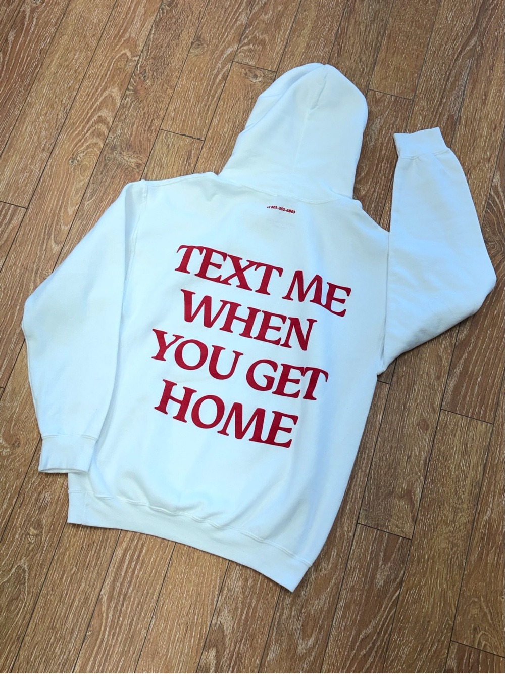 Lonely Ghost White Men’s Hooded Sweatshirt - Sz M